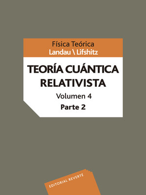 cover image of Teoría cuántica relativista